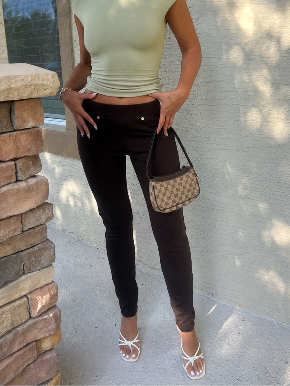 Micheal Kors Brown Trouser Legging
